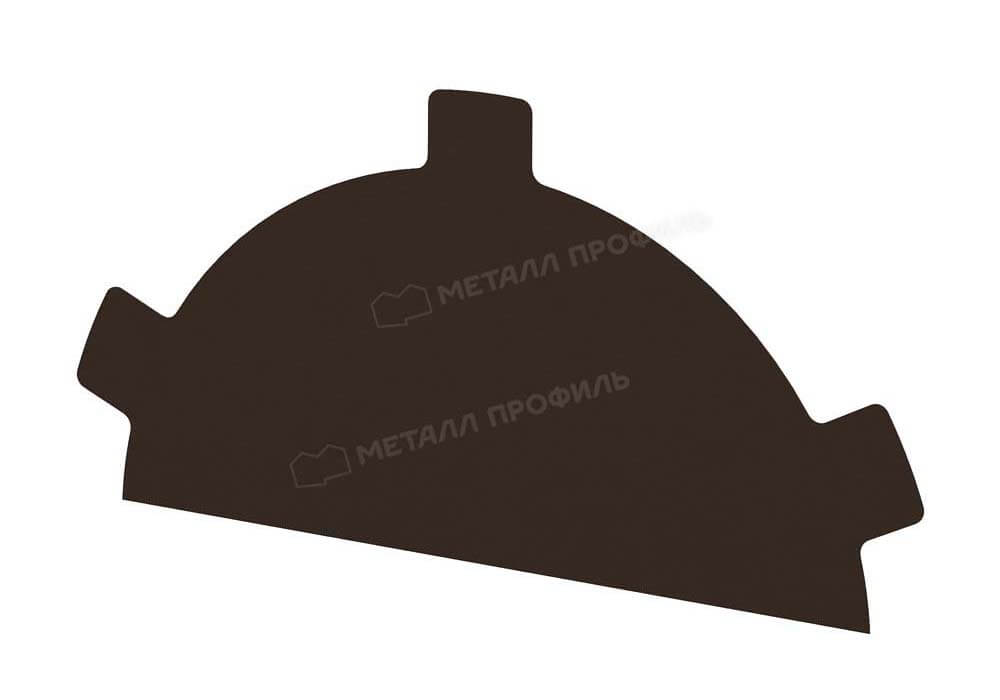 Заглушка конька круглого простая (MattMP-20-8017-0.5)