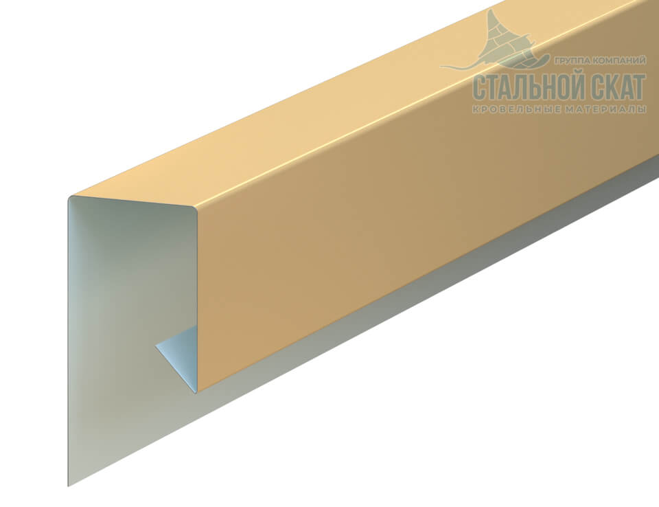 Планка завершающая сложная 30х25х3000 NormanMP (ПЭ-01-1015-0.5)