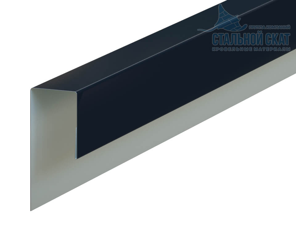Планка J-профиль 24х18х3000 (VALORI-20-DarkGrey-0.5)