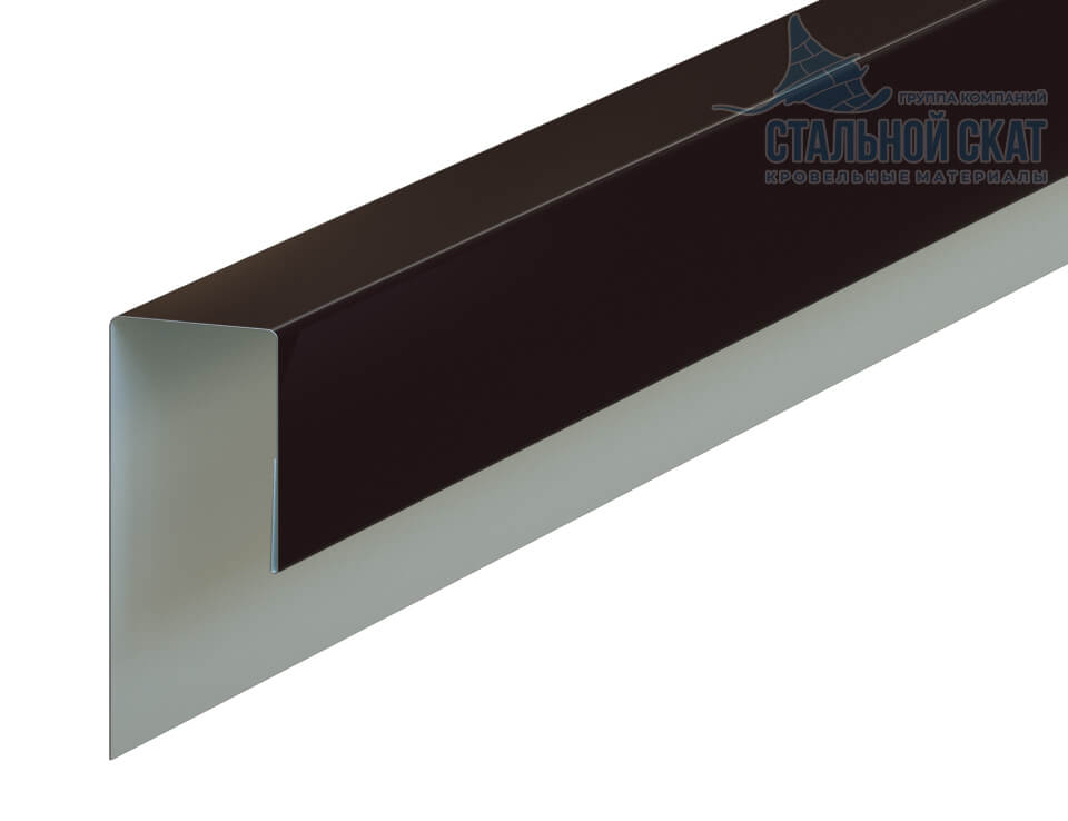 Планка J-профиль 24х18х3000 (VALORI-20-DarkBrown-0.5)