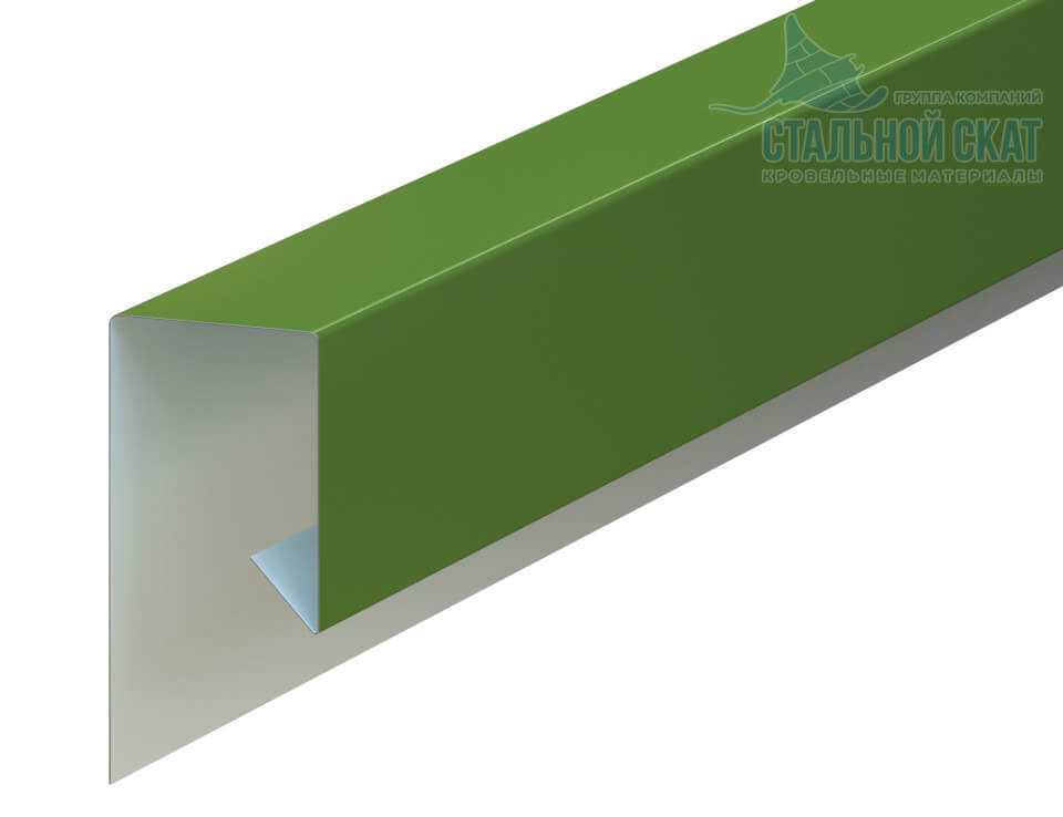 Планка завершающая сложная 30х25х3000 NormanMP (ПЭ-01-6018-0.5)